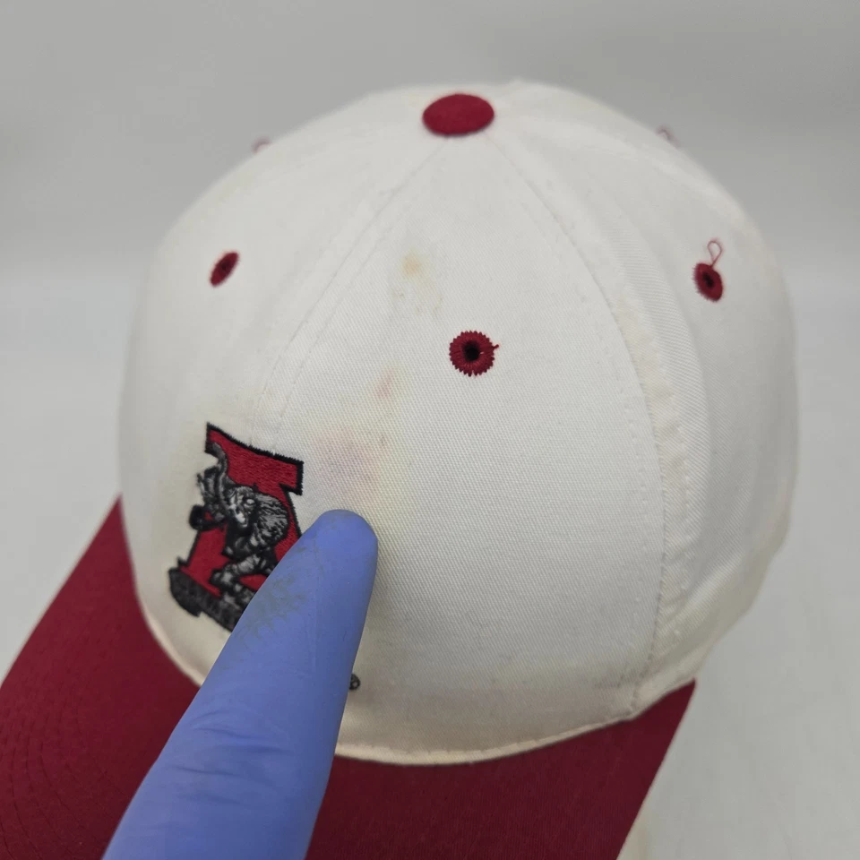 Винтажная бейсболка Alabama Crimson Tide бейсболка кепка белая красная SEC футбол - Изображение 3 из 4