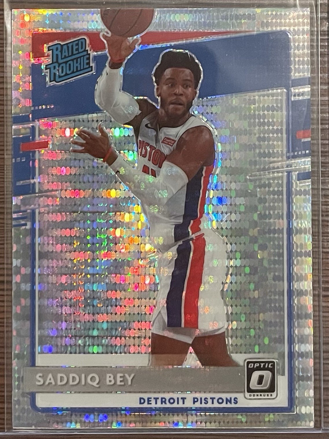 2020-21 Donruss Optic Saddiq Bey Rated Rookie Silver Pulsar Prizm Rookie RC #169