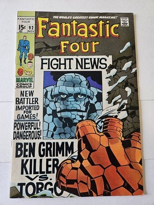 Fantastic Four #92 (Marvel Comics 1969)Vg-Fn*Please Look At Pics For Condition*