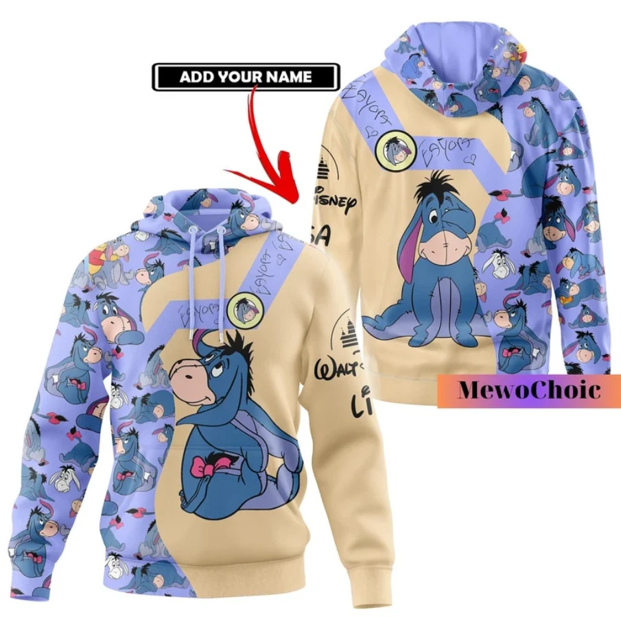 Disney Eeyore 3D HOODIE Father Day Gift Halloween Gift