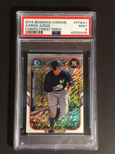 2015 Bowman Chrome Aaron Judge Farm's Finest Minis #FFMAJ PSA 9