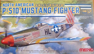 Meng Modelle 1:48 P-51D Mustang Kampfflugzeug Modellbausatz