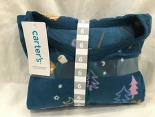 New Carter's Kid Girls 1-Piece Camping S'more Stars Fleece Footie Pajamas U pick