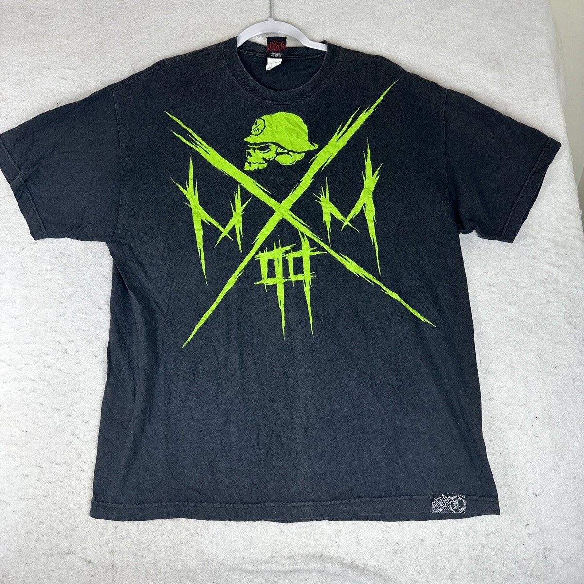 Metal Mulisha T Shirt Adult XL Black Skull Sergeant Short Sleeve
