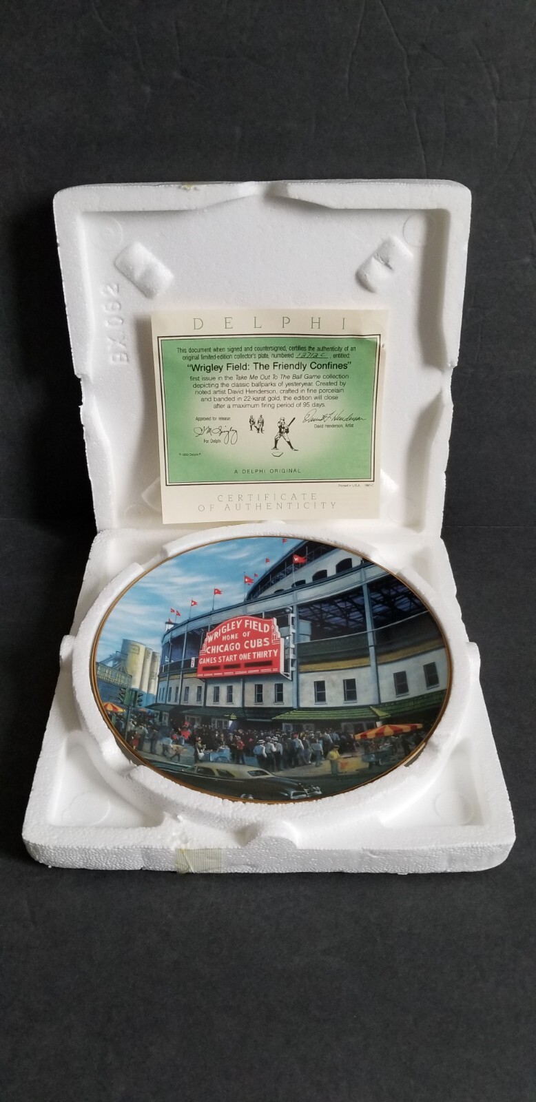 Wrigley Field Baseball Bradford Exchange Collector Plate 8
