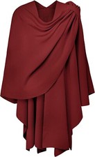 Ladies Knitted Sweater Poncho Cape Shawl Wrap Cardigan Winter Scarf Jumper Tops