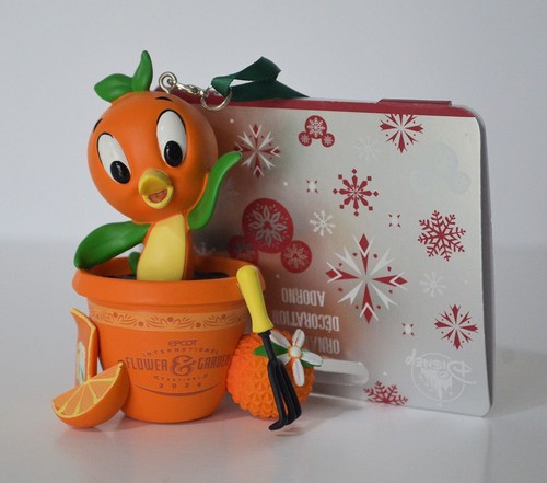 2024 Disney Parks EPCOT Festival Flor y Jardín Naranja Pájaro Ornamento NUEVO - Imagen 1 de 5