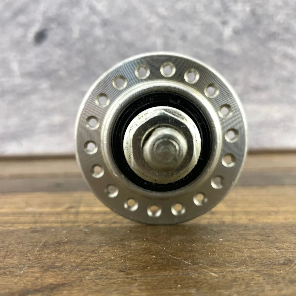 Buje delantero ACS BMX 92 1992 36 agujeros 36h Old School BMX tuercado OG GT Dyno plateado Foto 3 de 4