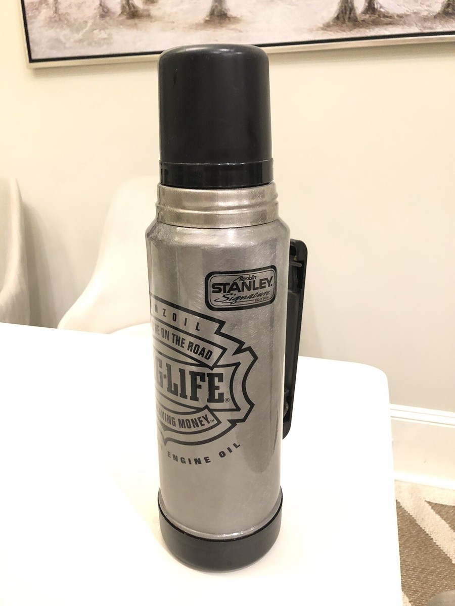 【1992年製アメリカ製デッドストック】Alladin Stanley米国製 Aladdin Stanley Signature Edition Stainless Steel Pennzoil Long