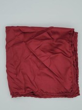 Alfani Spectrum Men's Solid Red Satin Fabric Pocket Square - NWOT