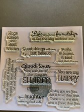 Close to My Heart Acrylix Stamps YOU ARE MY HAPPY - ANIMALS, SENTIMENTS NEW