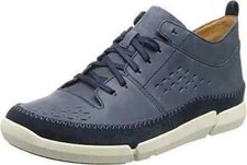 Clarks Men's Trifri Hi High Sneaker Navy Leather UK Size 8 G