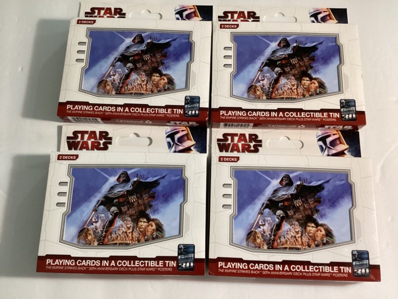 Empire Strikes Back Playing Cards Commemorative Tin 8 Decks to play or resale