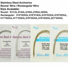 Dental Stainless Steel Arch Wire Round/Rectangular Upper/Lower Ovoid/Natural