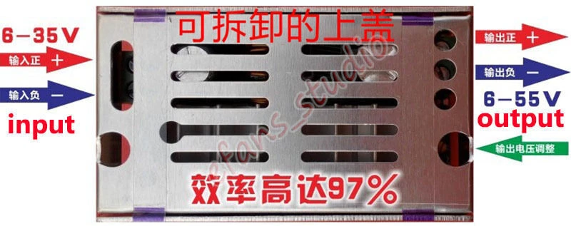 1xDC-DC Step up Voltage Converter 6-35V To 6-55V 12V 24V 48V Power Supply Module - Image 4 of 4