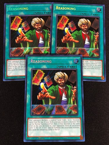 Carta 'Reasoning' Secret Rare – Edición 25 Aniversario De Yu-Gi-Oh!