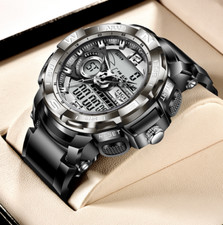 Reloj Digital Militar Relojes de Moda Para Hombres Smart Inteligente LED Cuarzo