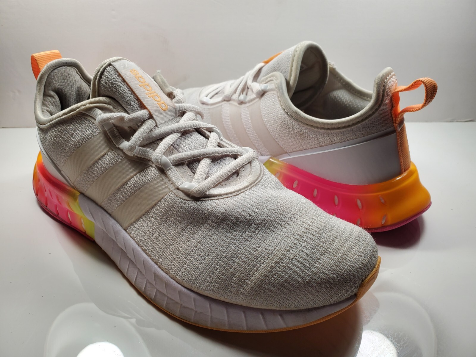 Adidas Kaptir Super Women's Running Shoe White Pink O… Gem