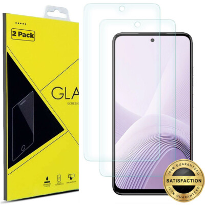 2x  Premium Real Tempered Glass Screen Protector For MOTOROLA Moto G Power 2025
