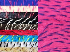 Faux Fur Long Pile 2 Tone Spike Fabric / 58" Wide / Sold by the yard