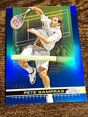 PETE SAMPRAS 2024 Topps Chrome Tennis True Blue Refractor /250