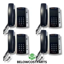 Lot of 4 Polycom VVX 500 Business Media Phone – VOIP – HD Touchscreen, SIP