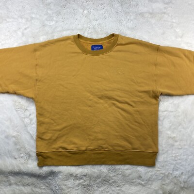 Simon Miller Yellow Short Sleeve Sweatshirt Womens Size L- Made In USA