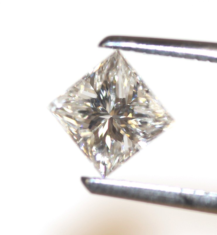 GIA certified loose 1.04ct I1 H  princess cut diamond vintage antique Natural