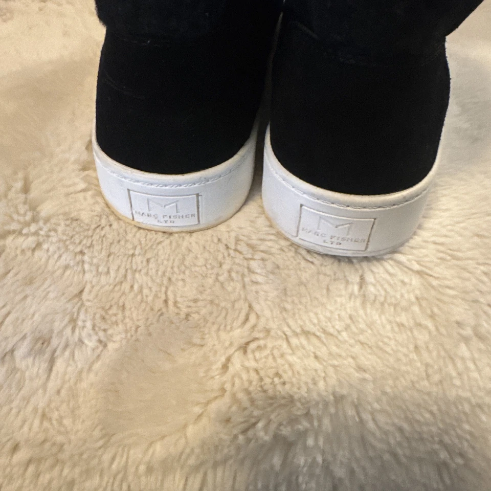 Zapatilla deportiva de gamuza Marc Fisher Summa negra 8,5 - rara vez usada Foto 4 de 4