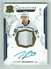17-18 Upper Deck The Cup Signature Materials  Tanner Pearson  /99  Patch  Auto