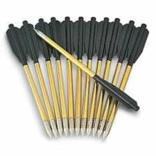 12 pezzi mini freccia balestra bulloni alluminio pistola F 50 libbre 80 libbre tiro con l'arco