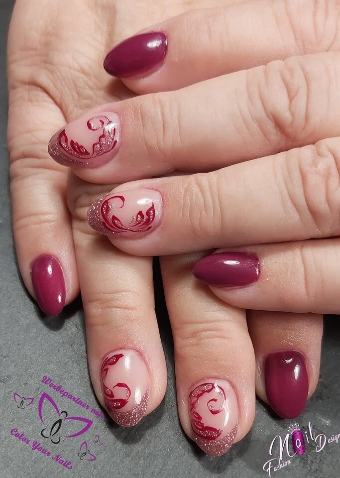 Premium Farbgel Smaragd Berry (FGMS-81) 5g selbstglättend, deckend, Made in DE - Bild 2 von 4