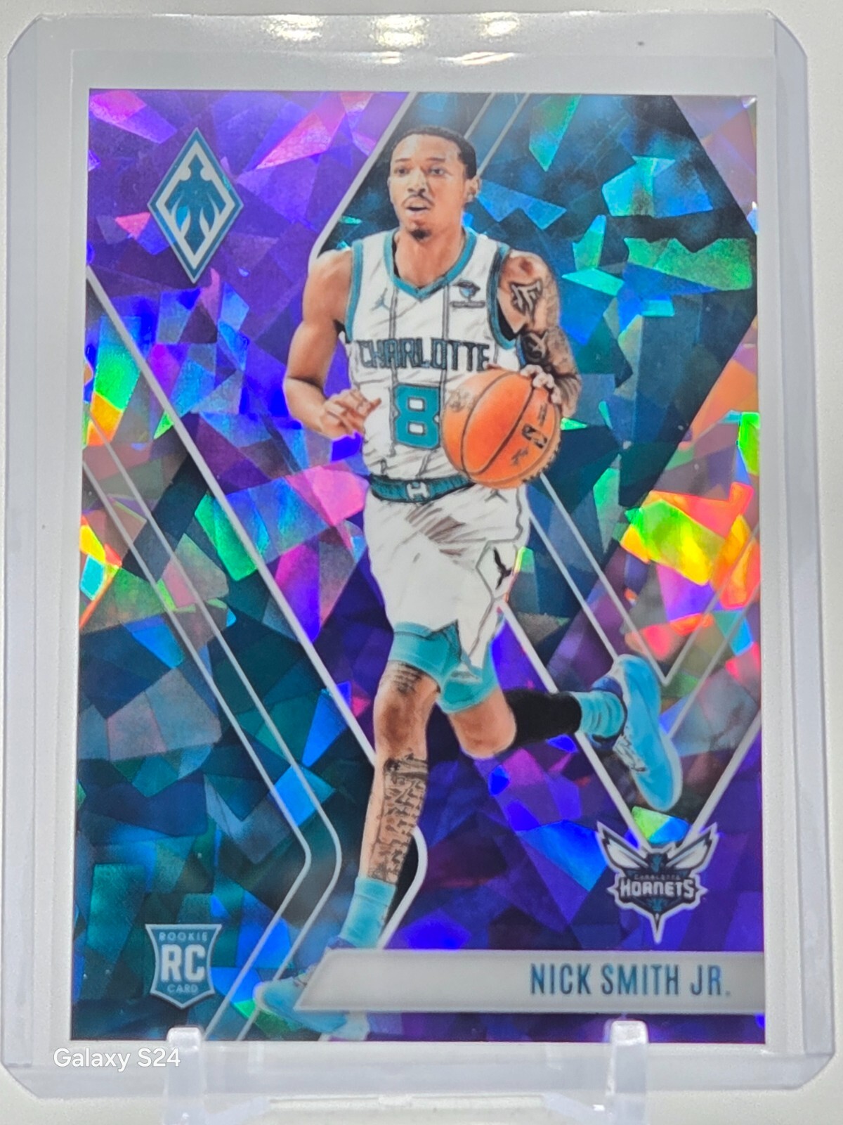 2023-24 Panini Phoenix Nick Smith Jr RC Purple Ice Prizm 5/25 #255