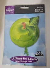 18" Mylar Balloon Jr. Shape Green Apple Fruit Teacher Appreciation harvest