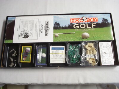 Complete Monopoly Golf Signature Holes Edition 2005 Never Played