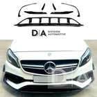 FITS FOR MERCEDES A CLASS W176 AMG FRONT SPLITTER LIP AERO KIT GLOSS BLACK 16-18