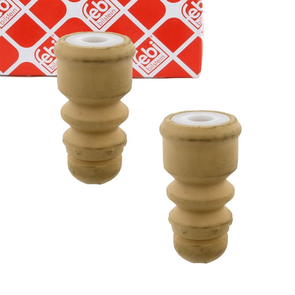 2X febi 23576 Anschlagpuffer Gummianschlag FüR Audi A4 B7 A6 C6 Seat Exeo Hinten-image