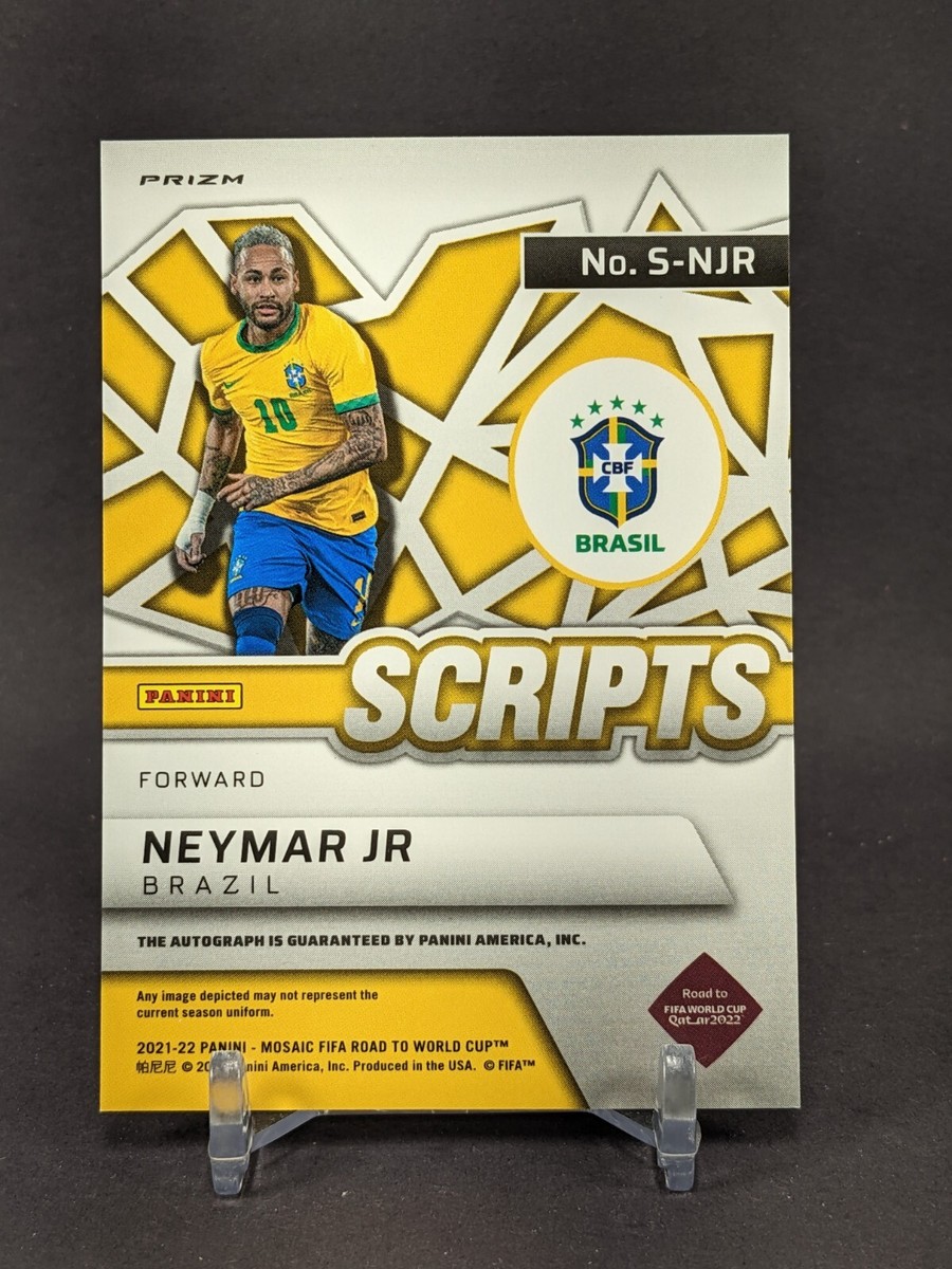 2021-22 Mosaic FIFA World Cup NEYMAR JR Scripts Mosaic Auto #S-NJR 