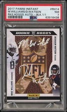 #1/1 Deshaun Watson 2017 Panini Instant Auto Rookie Hoggs Mike Williams Card PSA