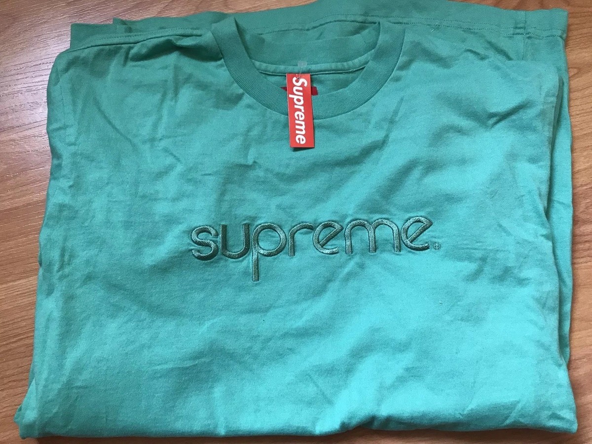 Supreme Rare Tonal Embroidered Long Sleeve Shirt Large. | eBay