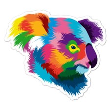 Koala Bear Head, Vinyl Decal Sticker, Indoor Outdoor, 3 Sizes, 8634