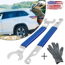 Fan Clutch Nut Wrench and Pump Holder Tool Kit Removal 32mm/36mm with Gloves