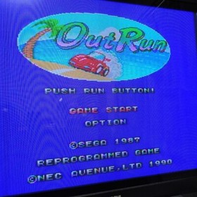 Out Run HuCard PC Engine Game CIB Complete W/ Case Manual NEC Avenue 1990
