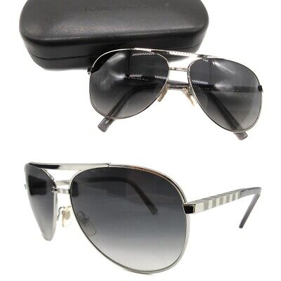 Authentic Louis Vuitton Attitude Pilot Sunglasses Silver Z0340U 61 14 for sale eBay