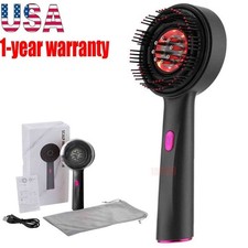 Electric Scalp Massage Comb Hair Growth Red Light Therapy Brush Head Massager US