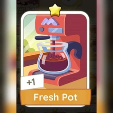 1 x Fresh Pot sticker (⭐) set 1 - Mono_poly_ Go sticker (Fast sending)