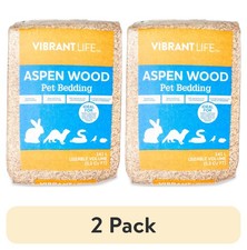Aspen Wood Shavings Small Animal Bedding 141L Large Bag 2 Pack