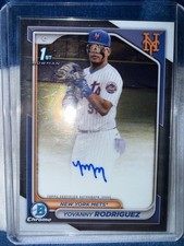 2024 Bowman Chrome - Prospect Autographs Yovanny Rodriguez #CPA-YR (AU, RC)