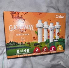 8 Cirkul Gateway Tea Flavored Water Cartridges Variety Sips Pack,NEW Exp-5/26