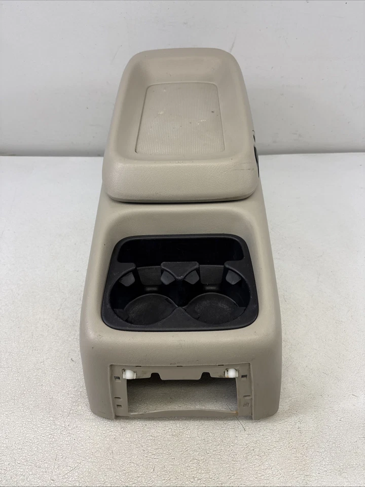 Consola central para camioneta Chevy Silverado GMC 99-02 con portavasos Suburban OEM Shale Foto 4 de 4